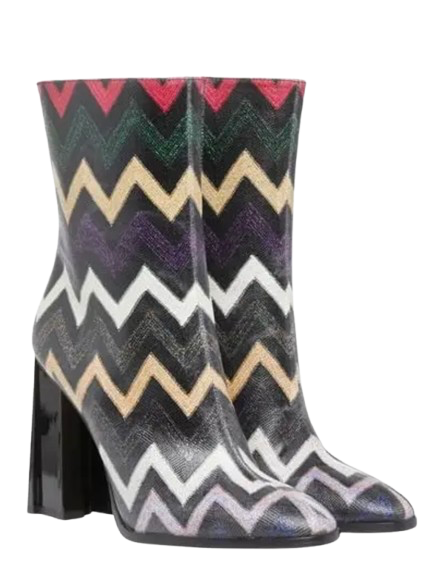Missoni Multicoloured Zig Zag Ankle Boots