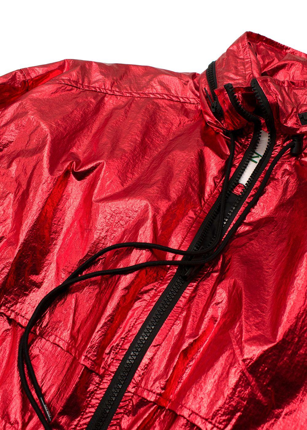 Kenzo Red Metallic Windbreaker Jacket