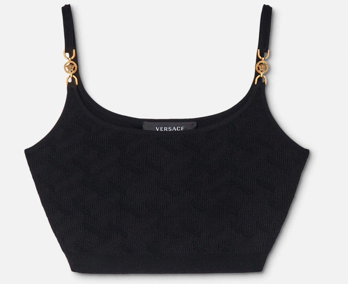 La Greca Medusa Jacquard Crop Top