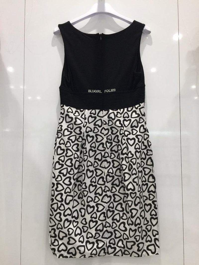Blumarine Heart-Print Sleeveless Dress
