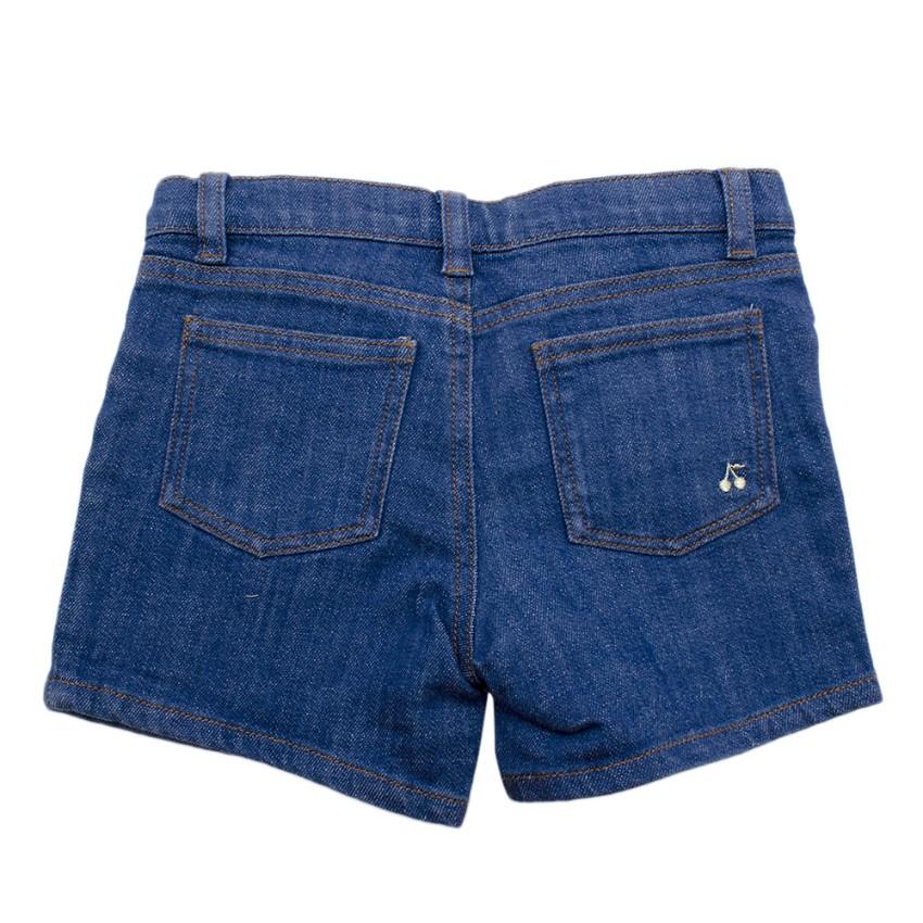 Bonpoint Girls Blue Denim Shorts