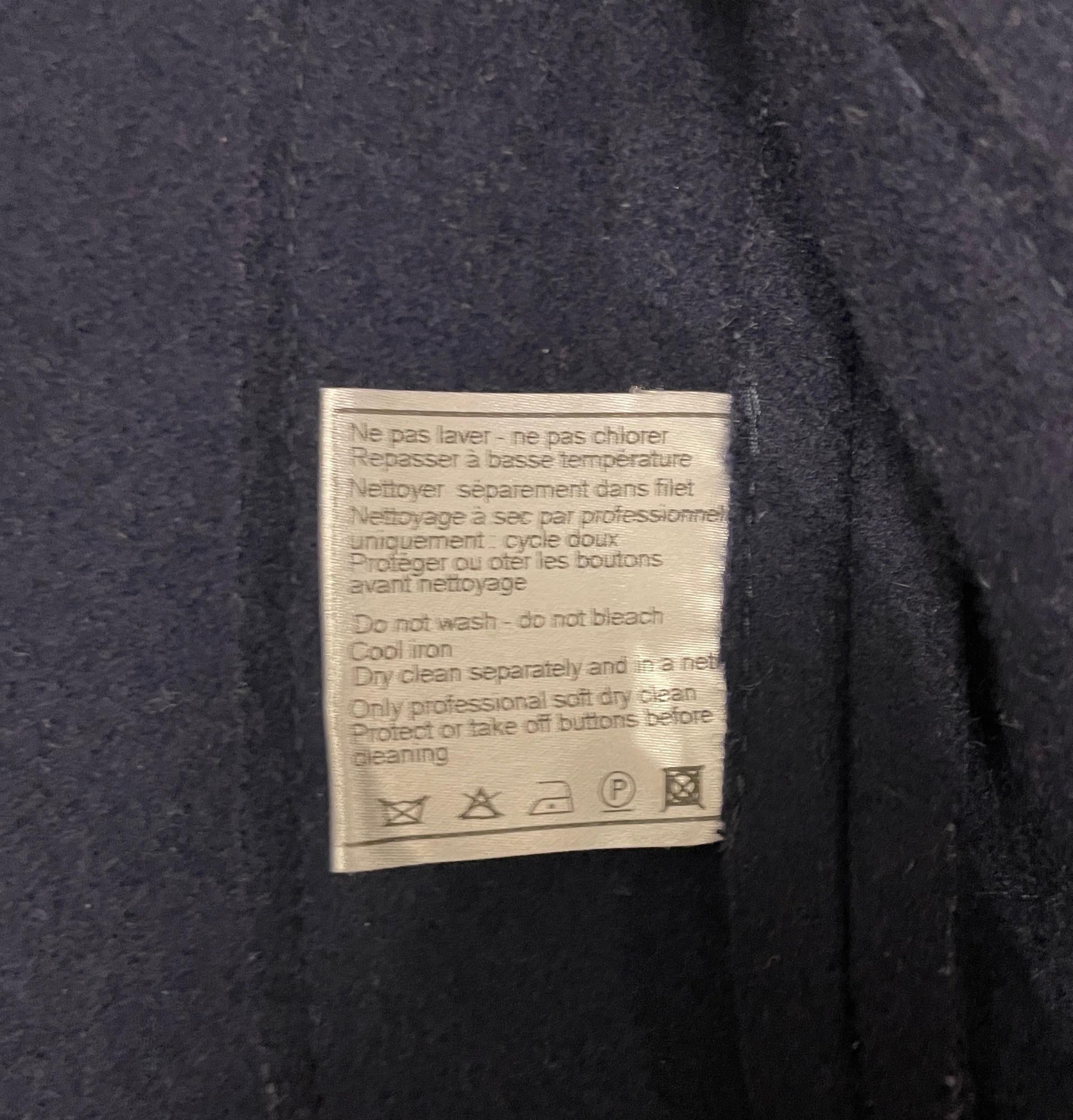 Navy Blue Classic Wool Blazer