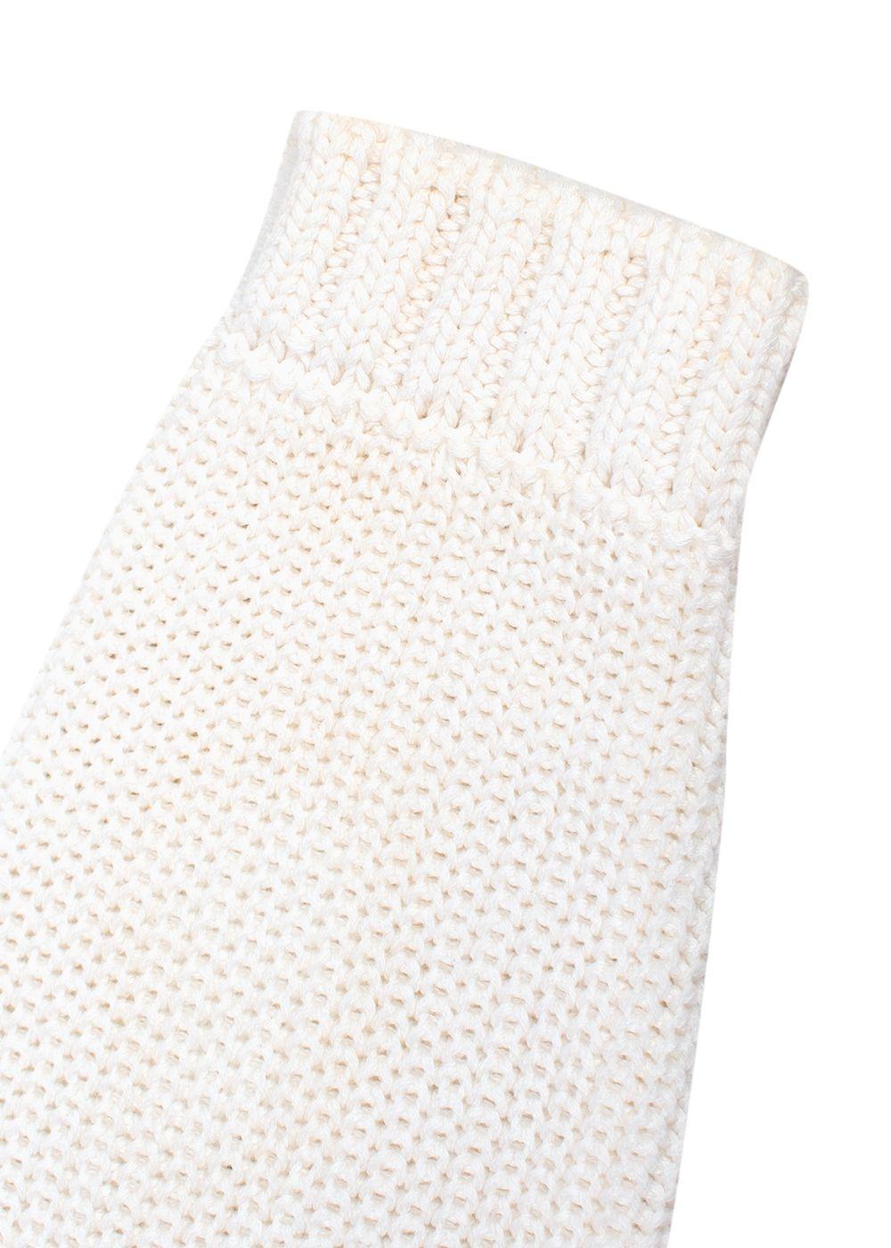 Valentino Ivory Floral Applique Cropped Jumper