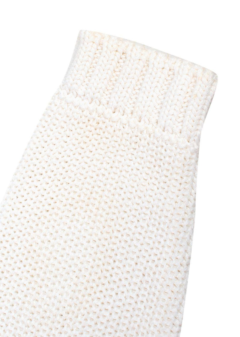 Valentino Ivory Floral Applique Cropped Jumper