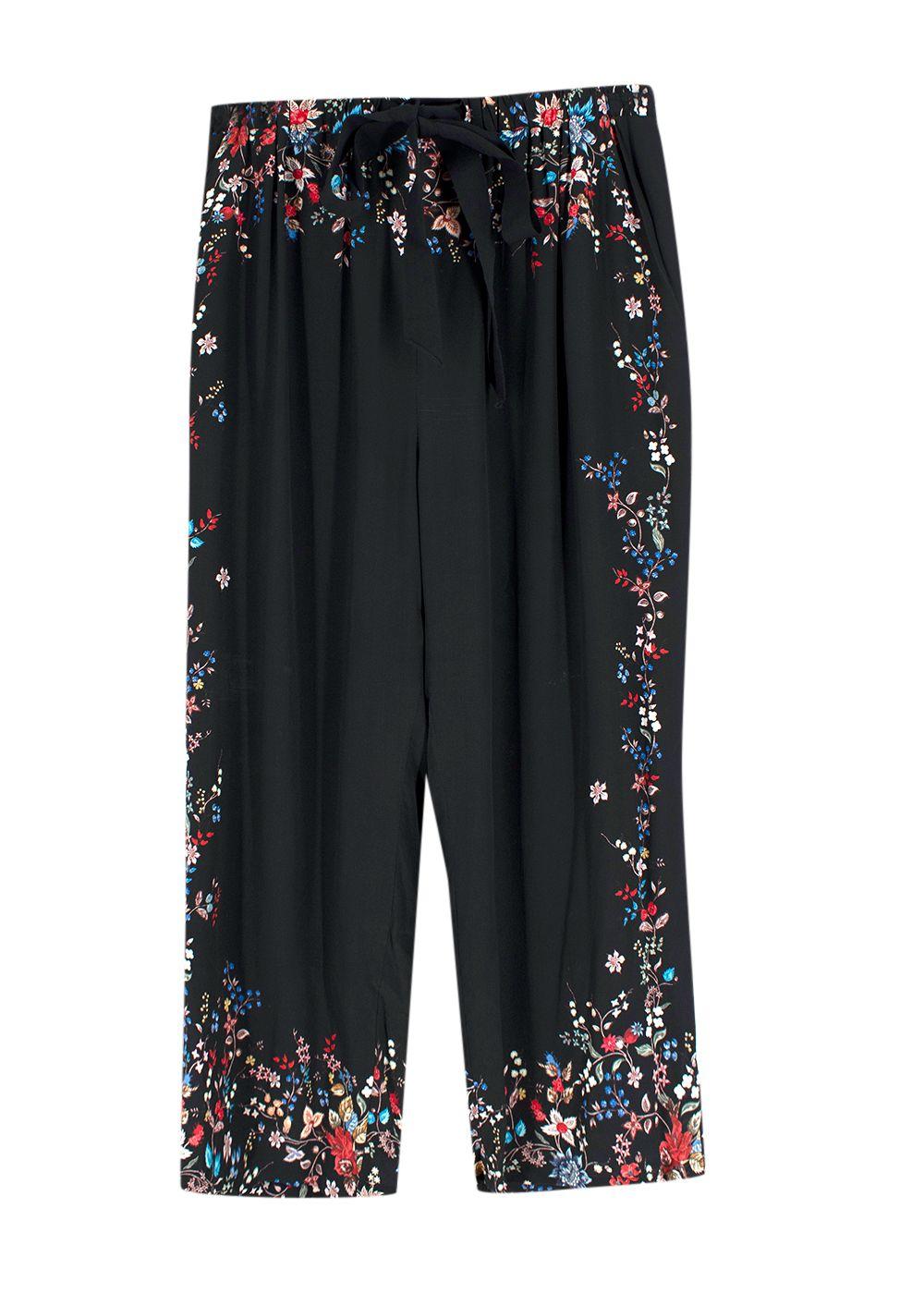 Erdem high-waisted floral-print Silk Pants