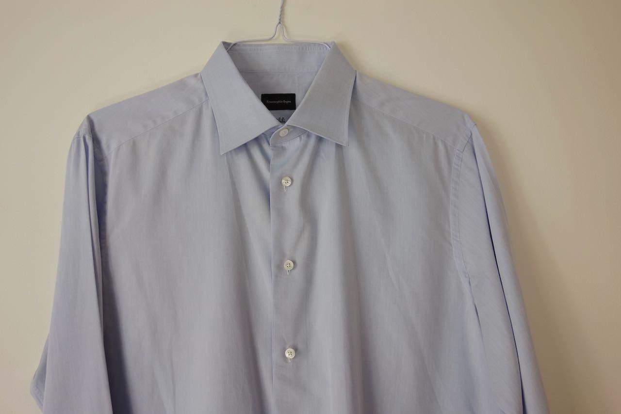 light blue cotton dress shirt