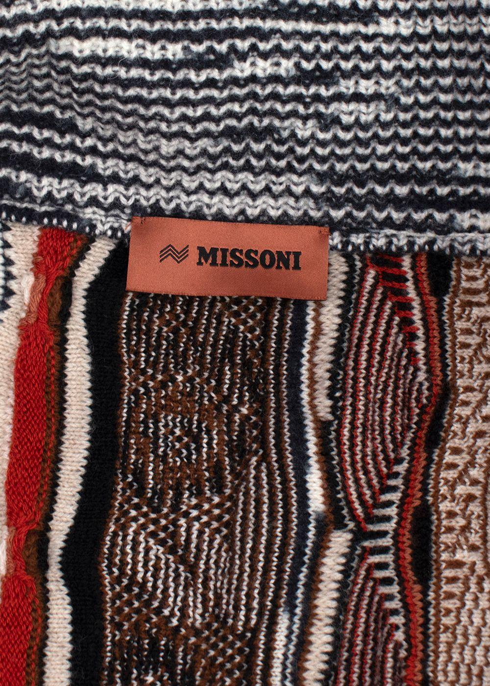 Missoni Intarsia Chunky Knit Cardigan