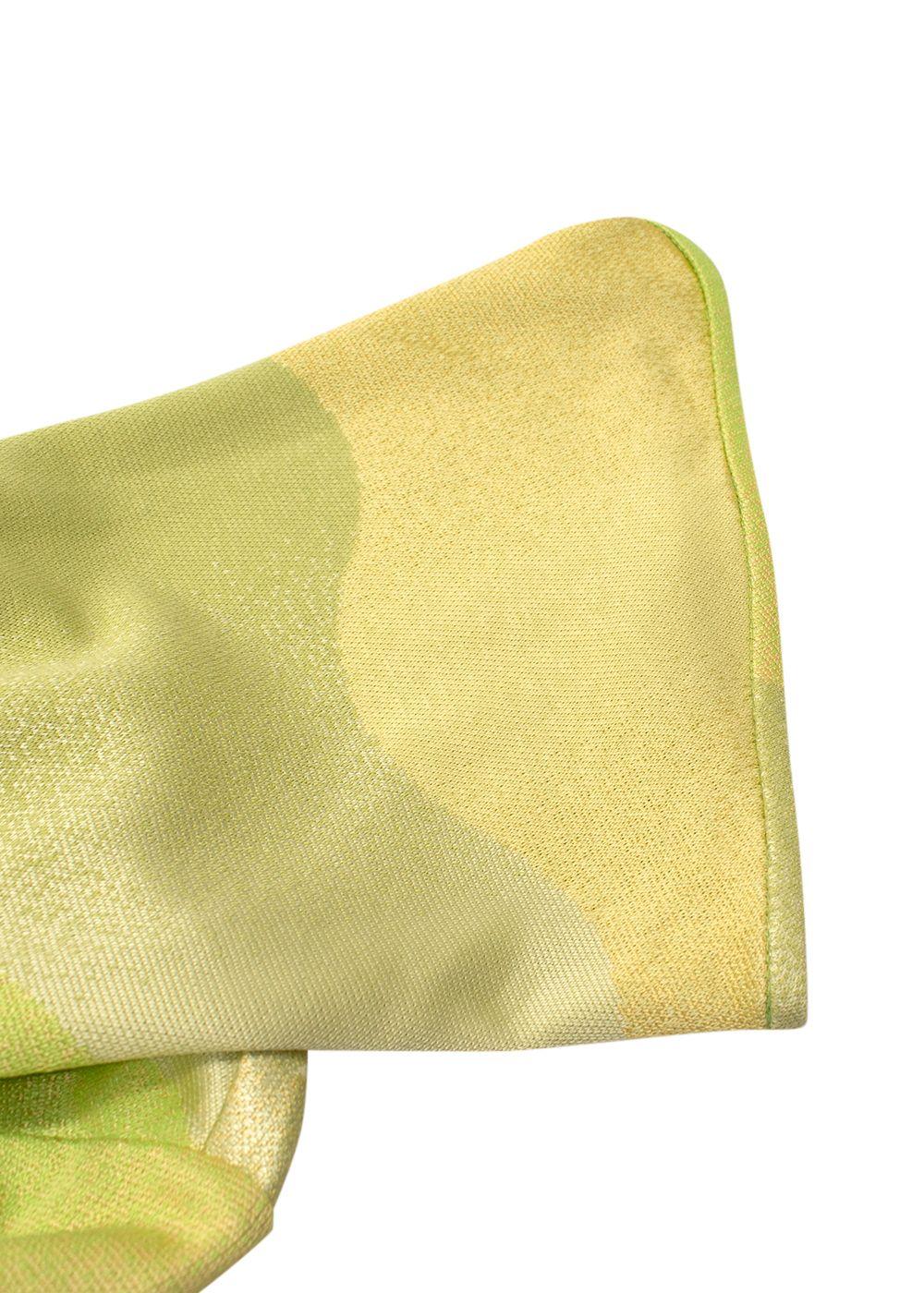 Alexis Chiara Lime Wave Cut Out Dress