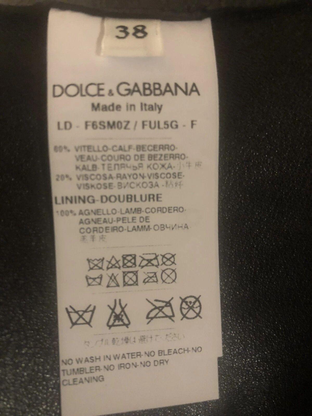 Dolce & Gabbana Black Suede/Leather Dress
