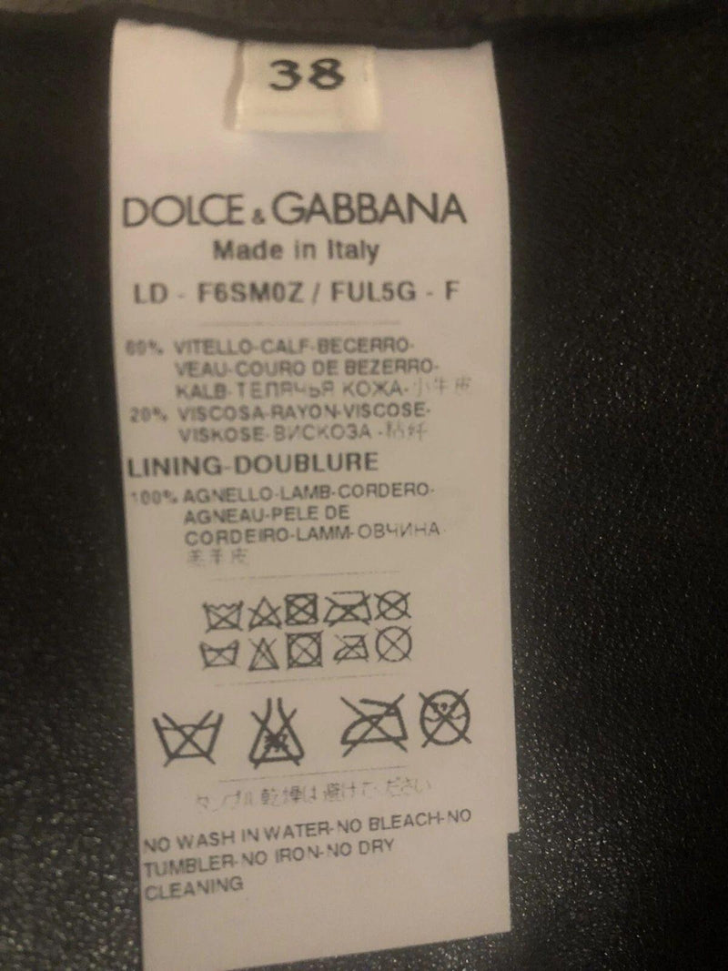 Dolce & Gabbana Black Suede/Leather Dress