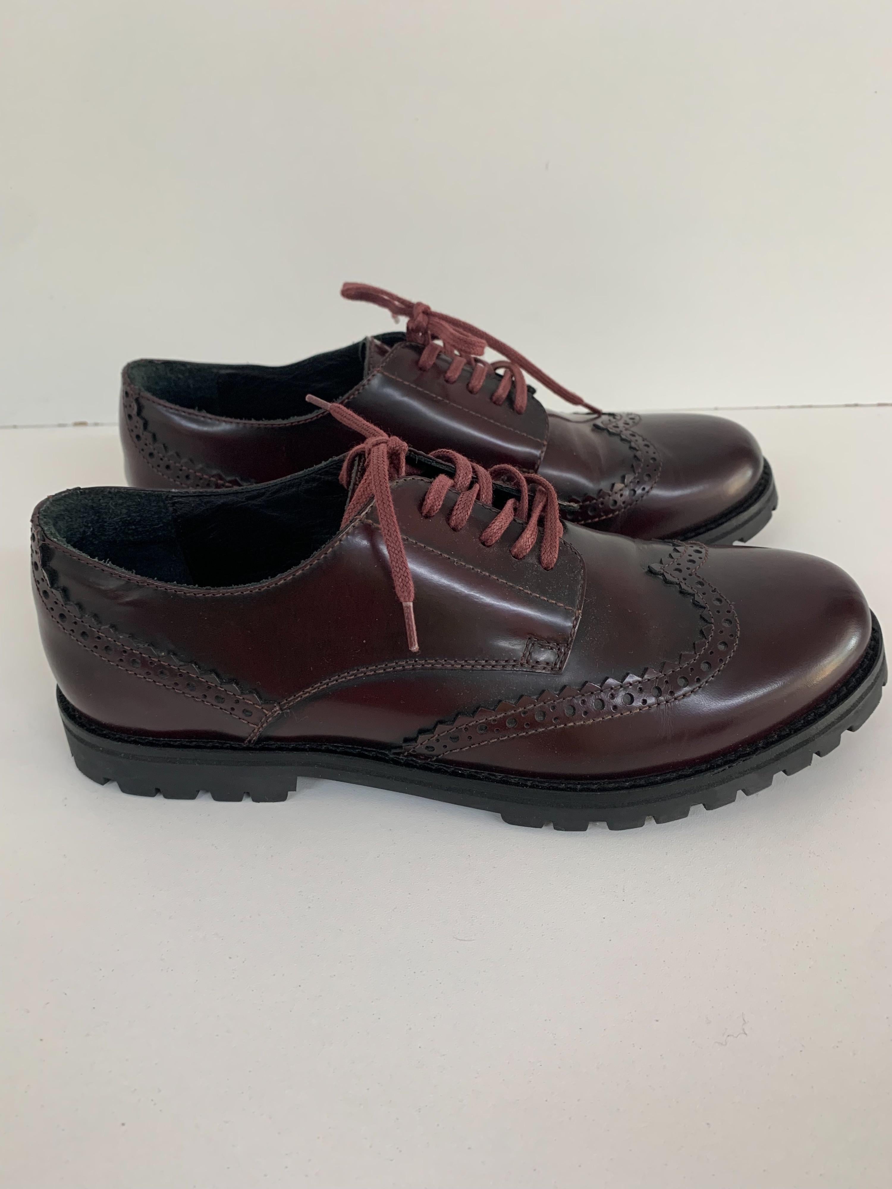 Burgundy Leather Brogues