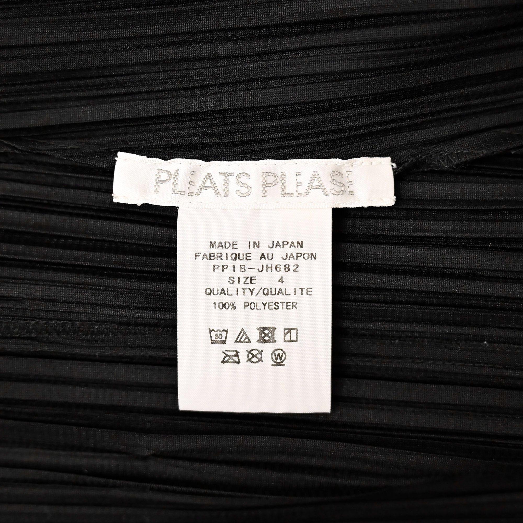 Black Pleats Please Confetti Bits Mock Neck dress