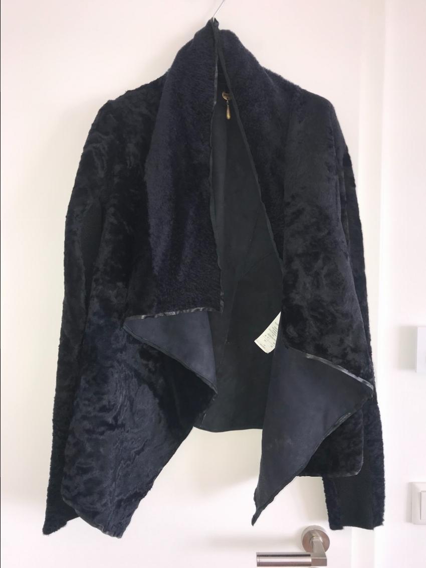 Rick Owens Hun collection Shearling Cape