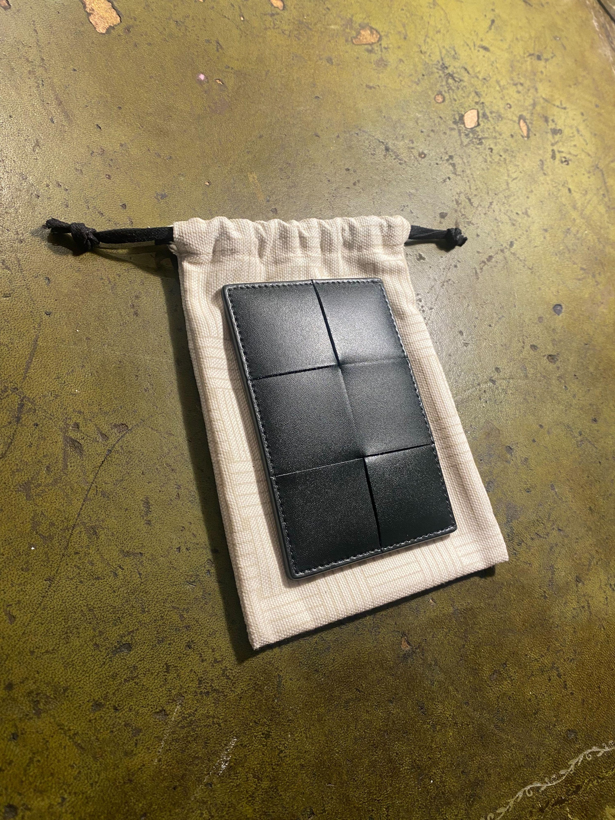 Bottega Veneta Dark Moss Credit Card Holder
