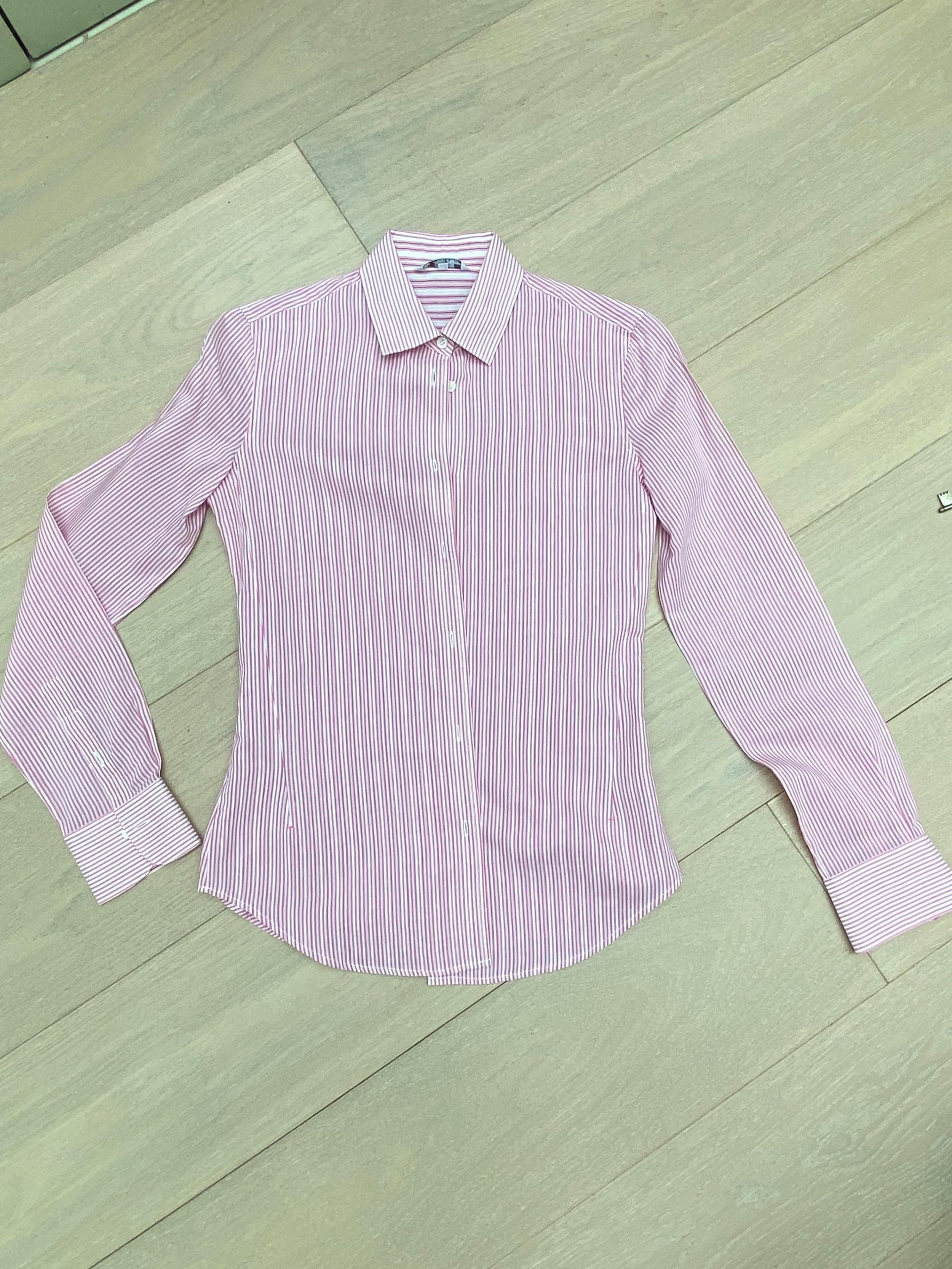 Pink Striped Silk Cotton Shirt