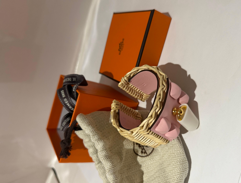 Hermes Pink MedorPicnic Sakura Bracelet