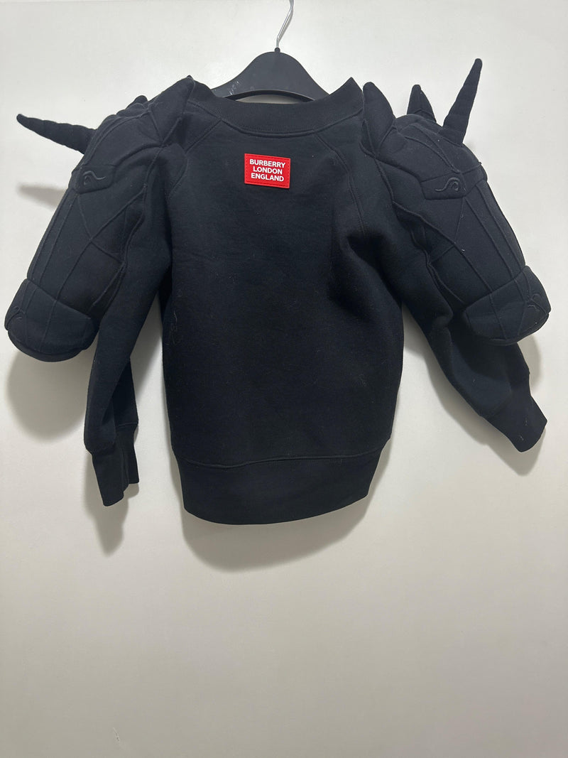 Black Cotton Unicorn Top