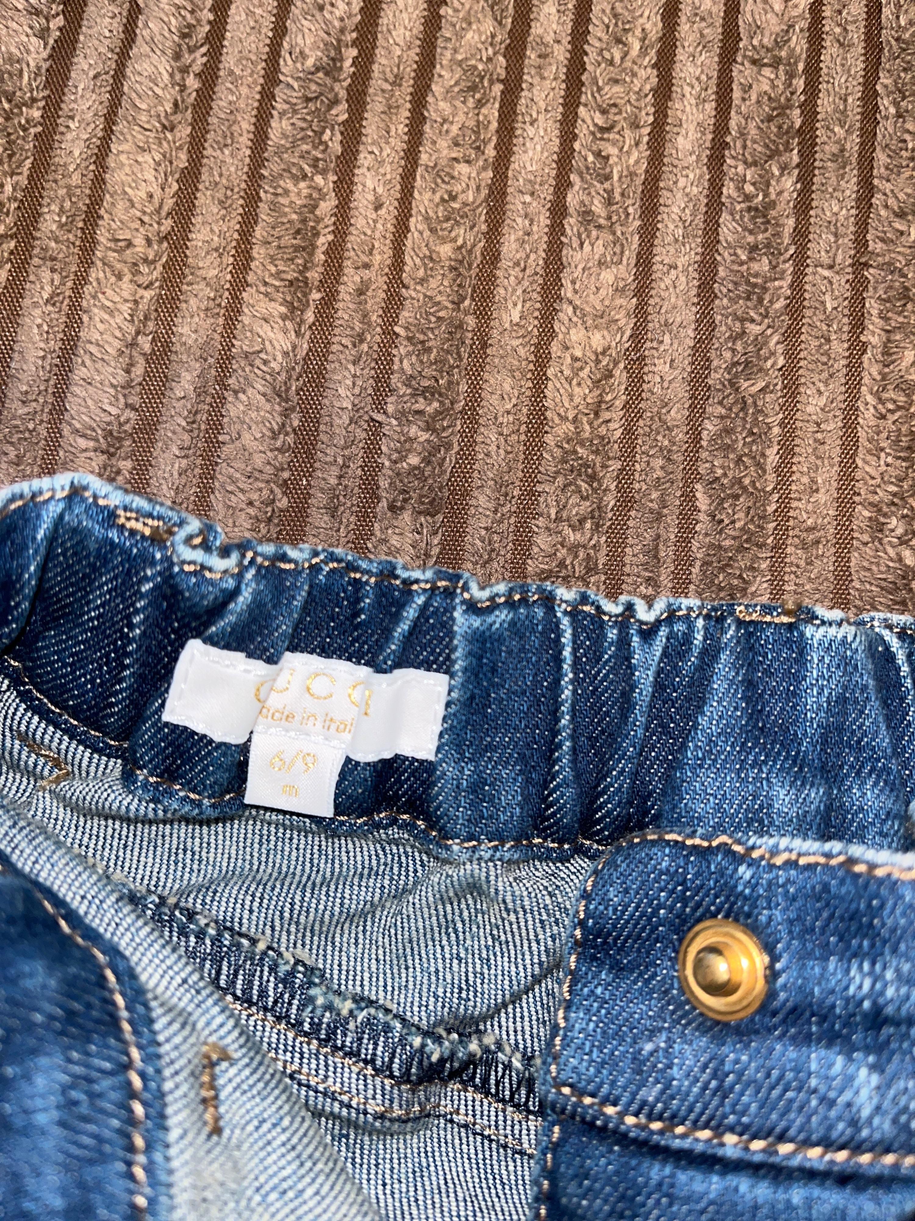 Mid-wash denim jeans
