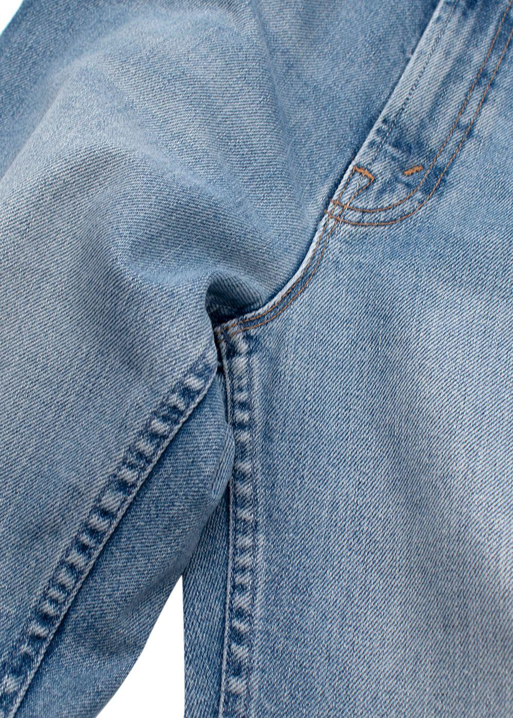Mother Blue High Waisted Rider Skimp Jeans