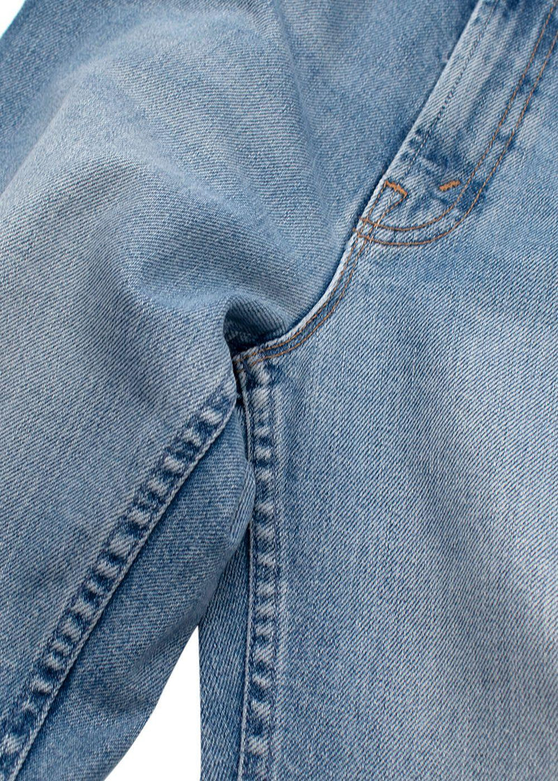 Mother Blue High Waisted Rider Skimp Jeans