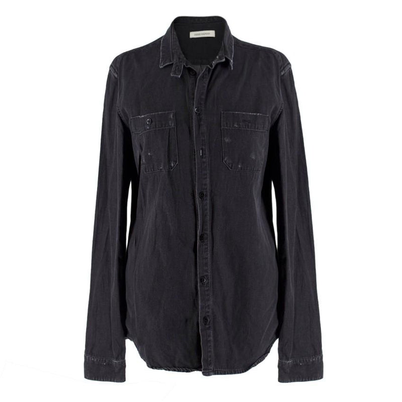 Pierre Balmain Charcoal Denim Shirt