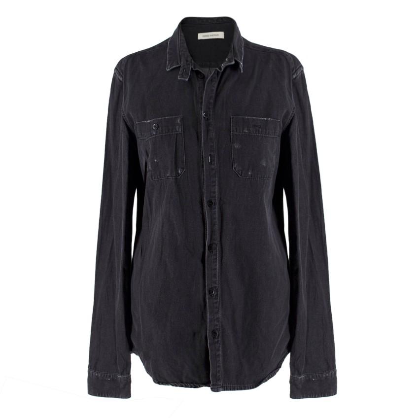 Pierre Balmain Charcoal Denim Shirt