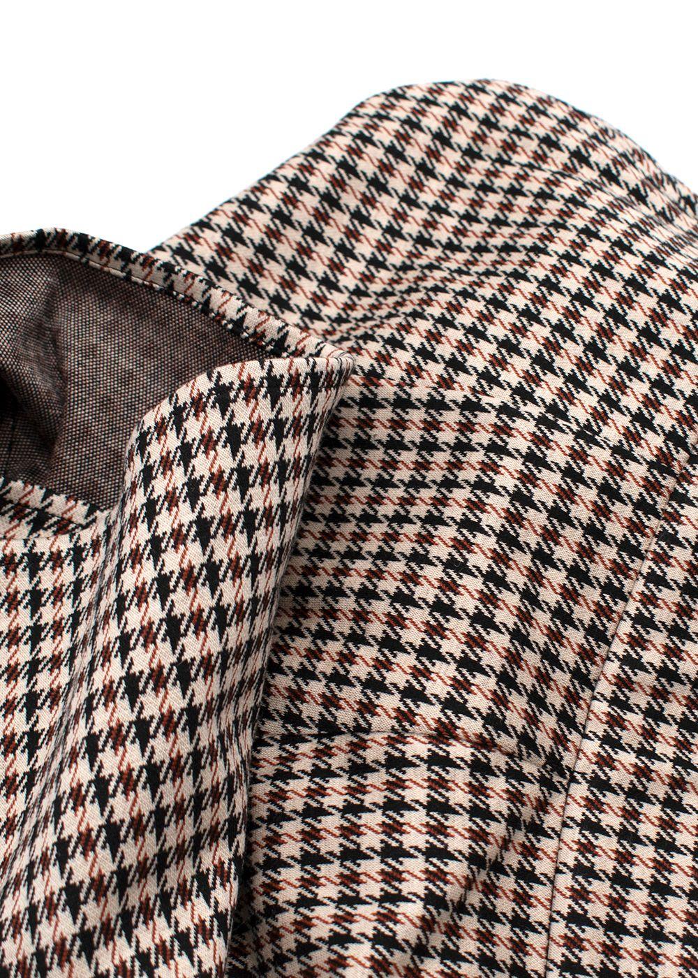 Claudie Pierlot Brown Houndstooth Check Skort