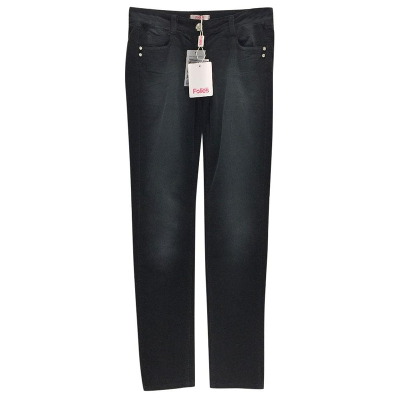 Blumarine Black Corduroy Trousers