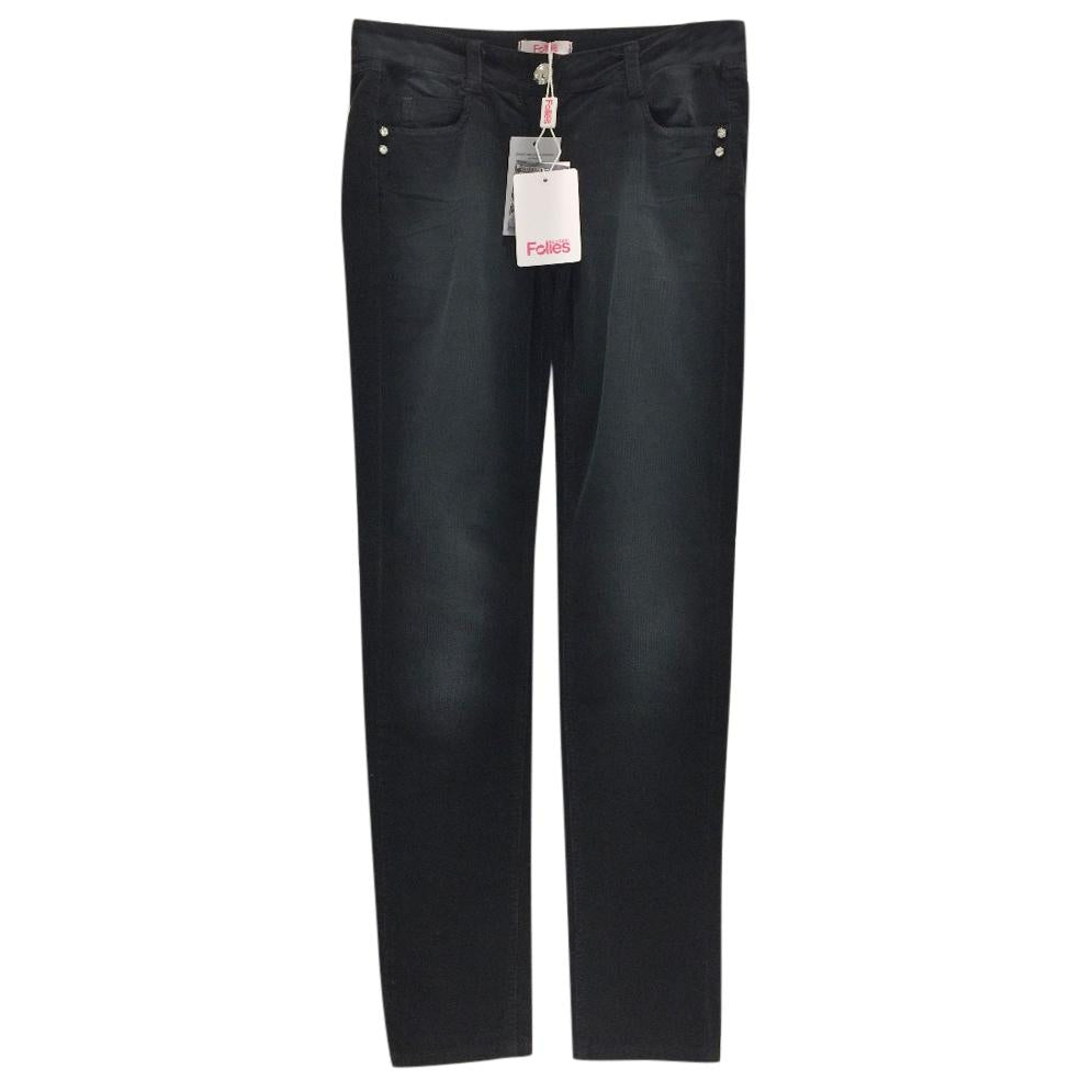 Blumarine Black Corduroy Trousers