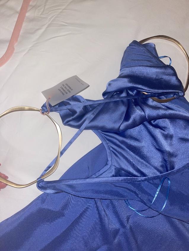 Cult Gaia Tahoe Blue Azariah Mini Dress