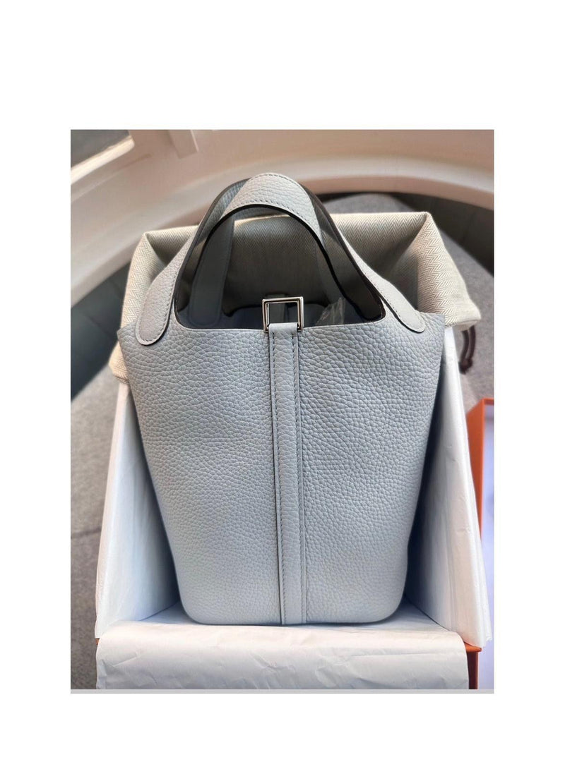 Hermes Bleu Pale Picotin 18
