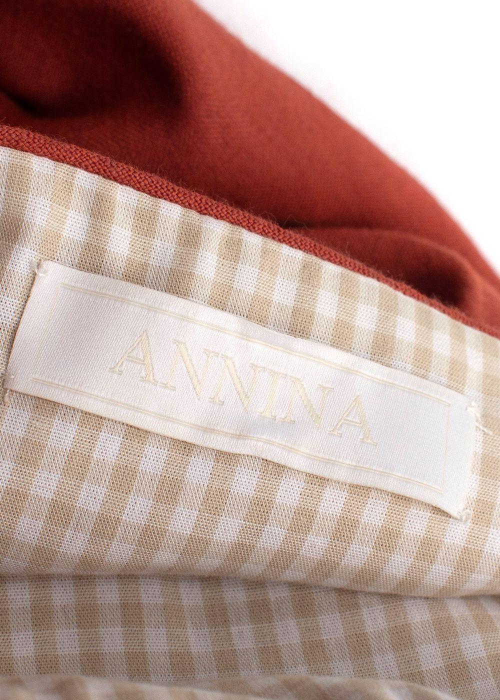Annina Deep Orange Alma Dress