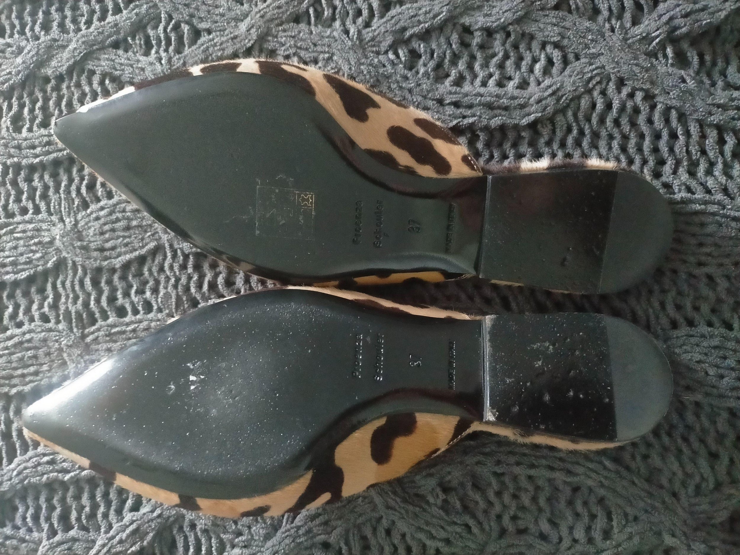 Eyelet-embellished Leopard-print Calf Hair Slippers
