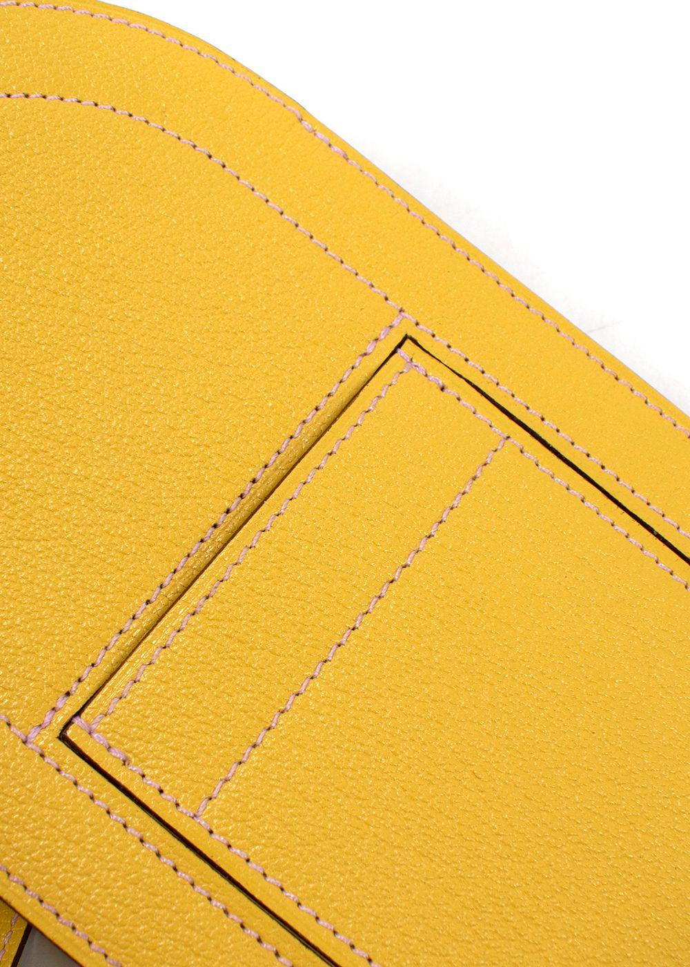 Hermes Yellow In-the-Loop Phone To Go Pouch