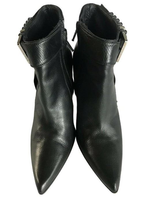 Bottega Veneta black buckle detail ankle boots