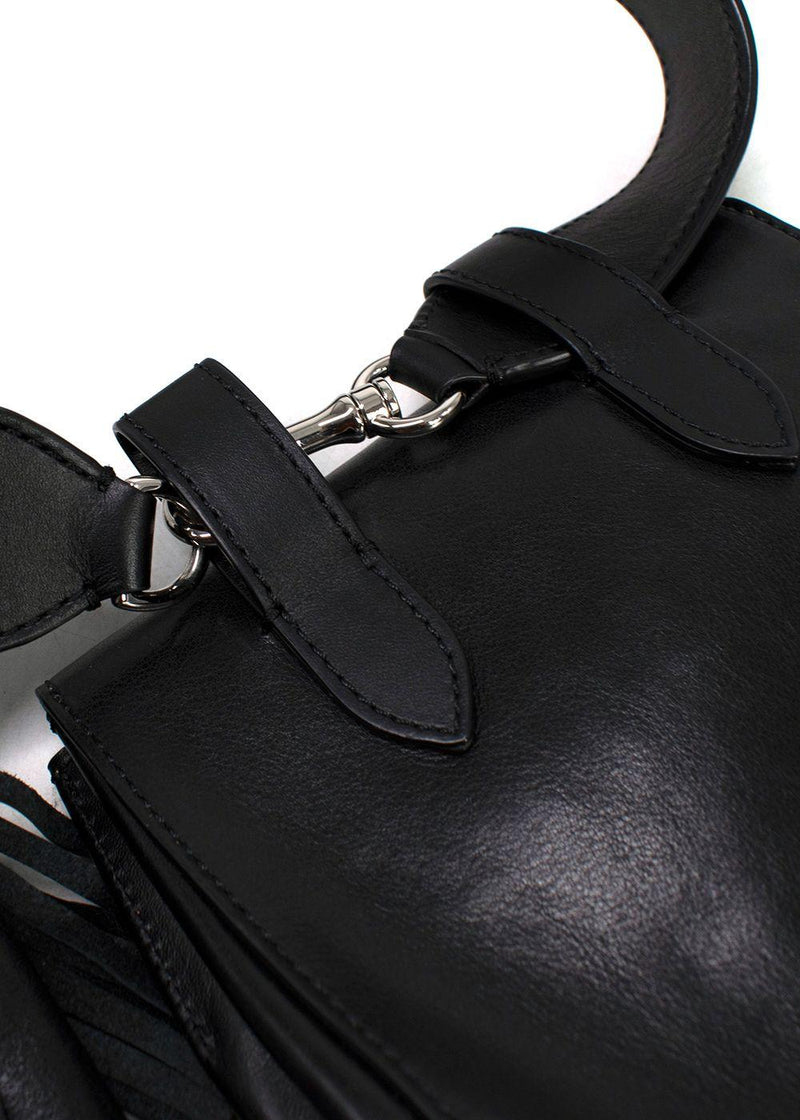 JW Anderson Black Leather Multi Pocket Cross Body Bag