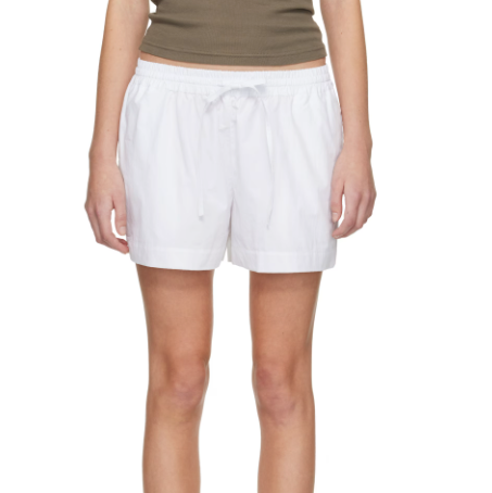 Matteau White Relaxed Shorts