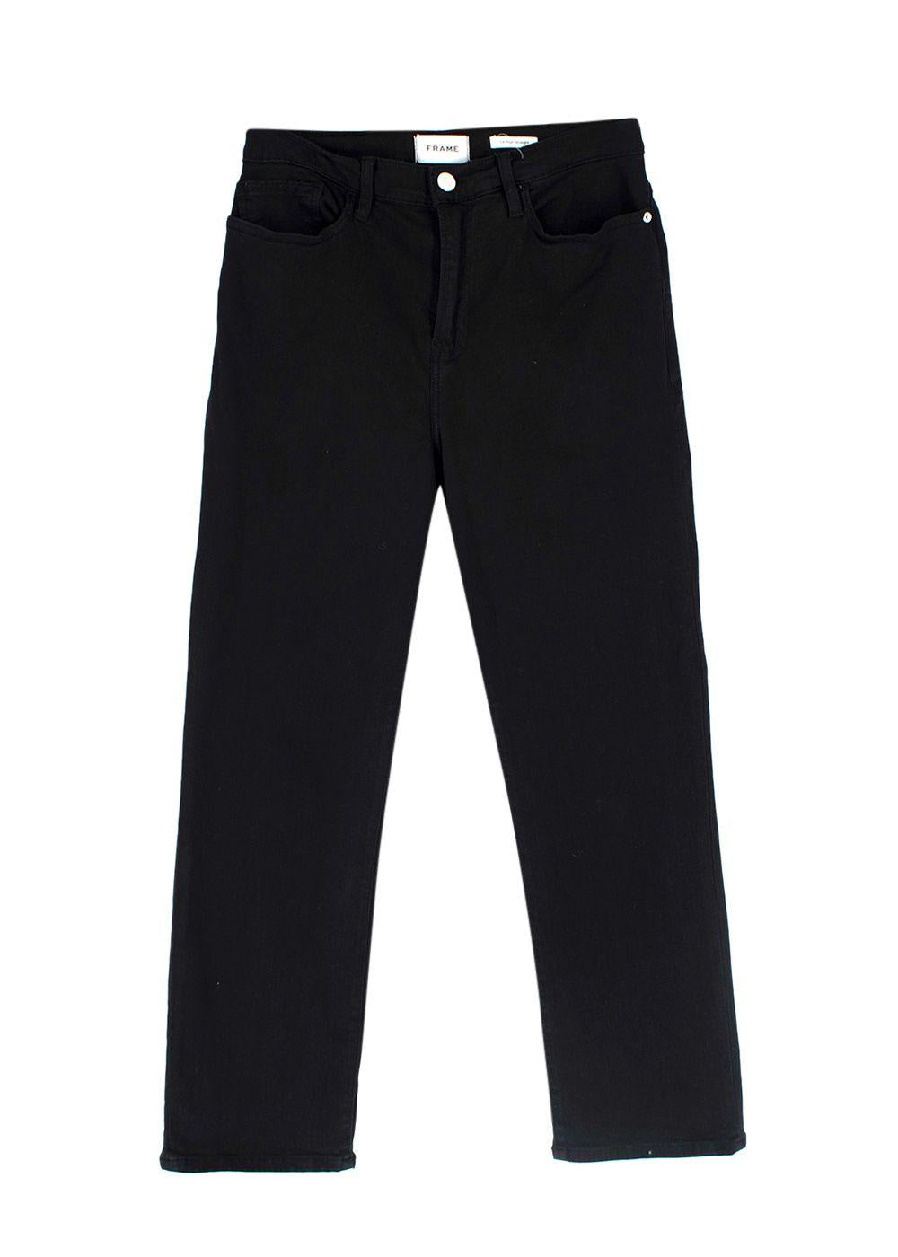 Frame Black Le High Straight Jeans