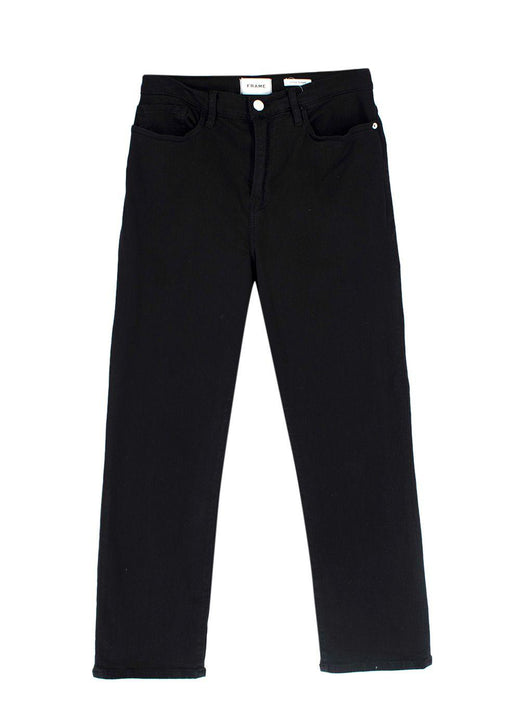 Frame Black Le High Straight Jeans