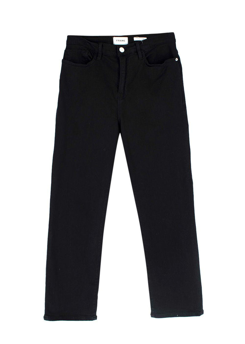 Frame Black Le High Straight Jeans