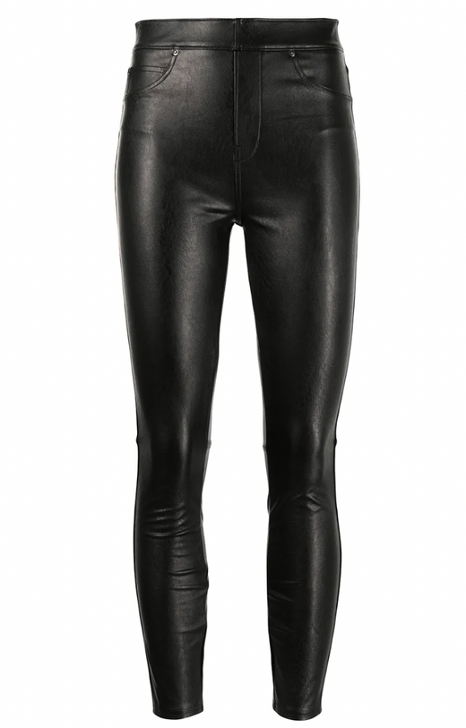 Spanx Black Faux Leather Skinny Trousers