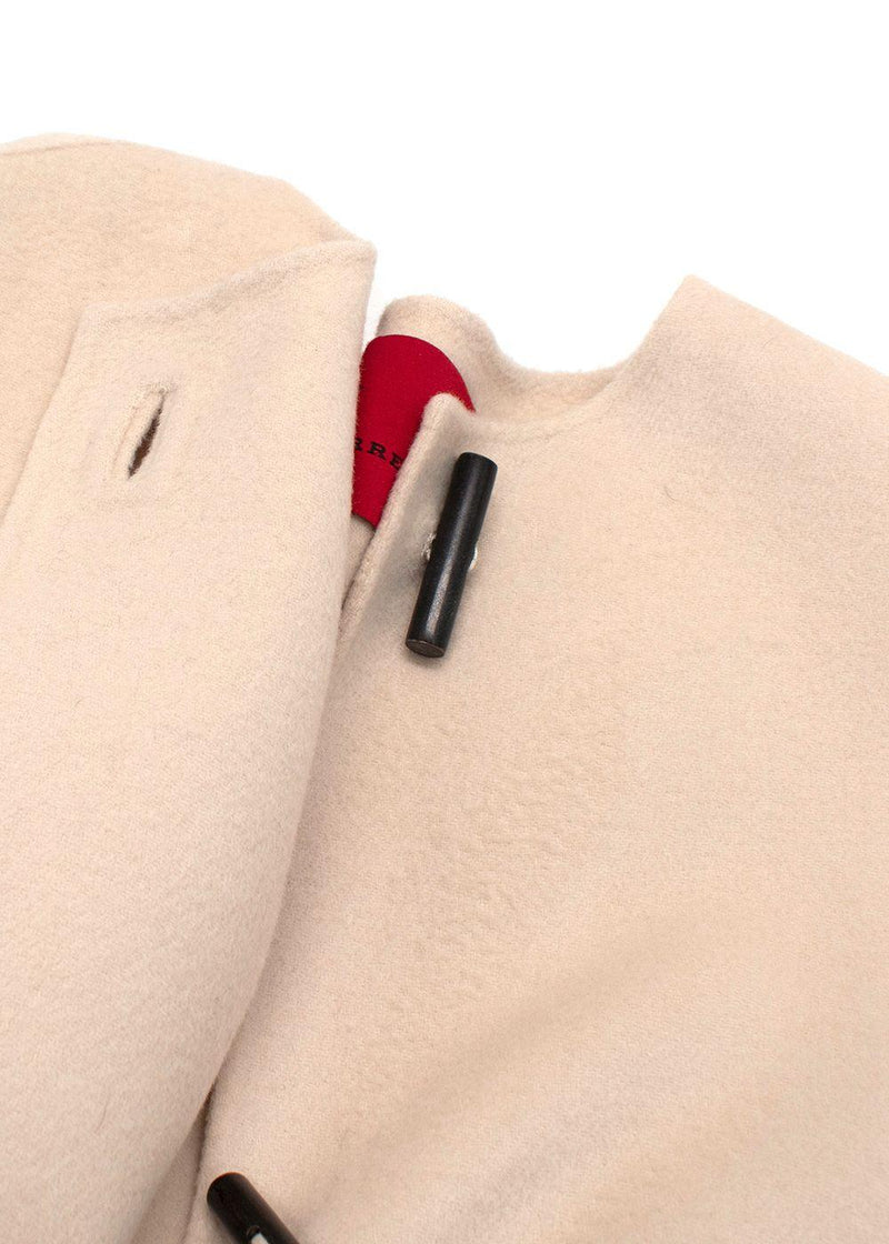 Carolina Herrera Beige Sleeveless Longline Wool Gilet