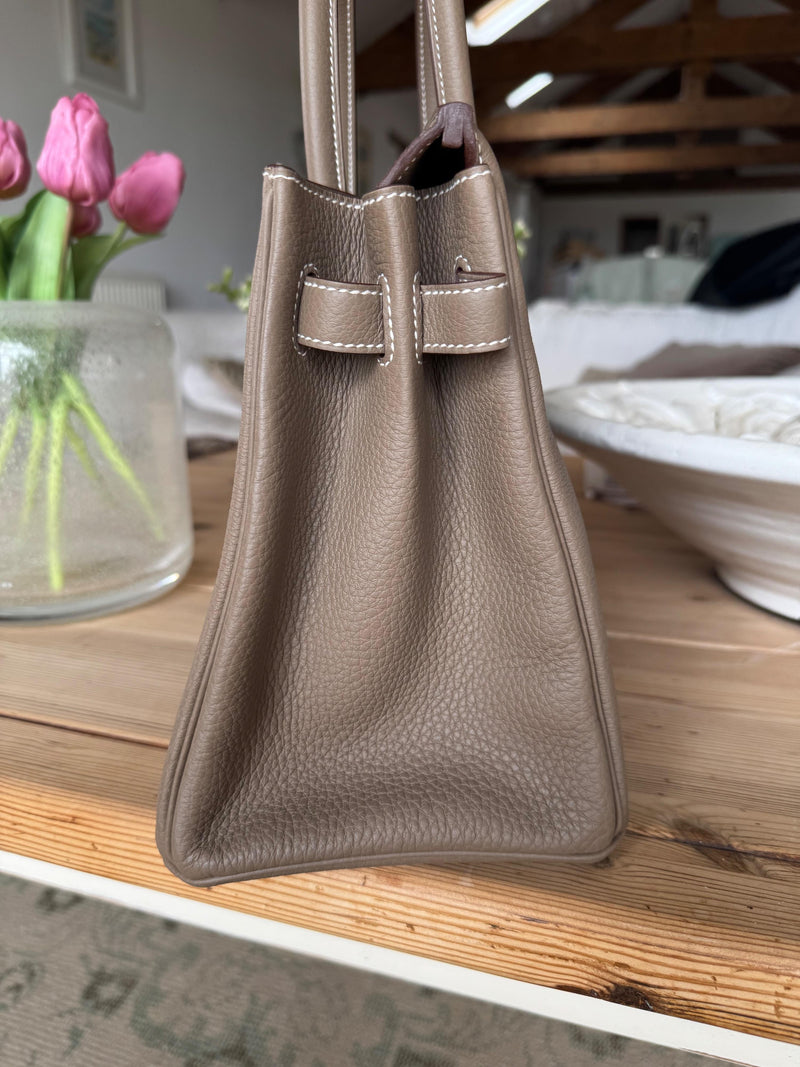 Hermes Etoupe Togo Birkin 30 With Receipt