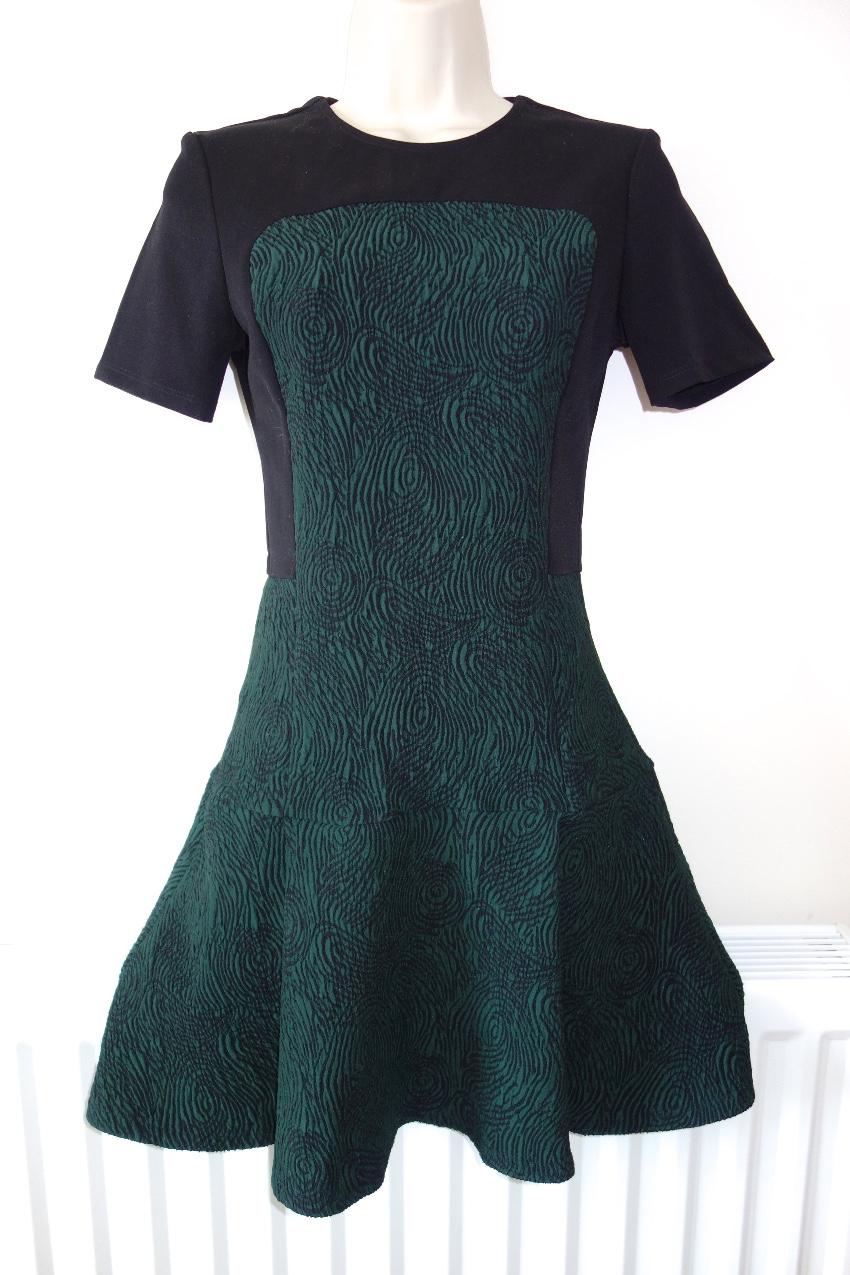 Opening Ceremony Swirl Jacquard Cascade Dress