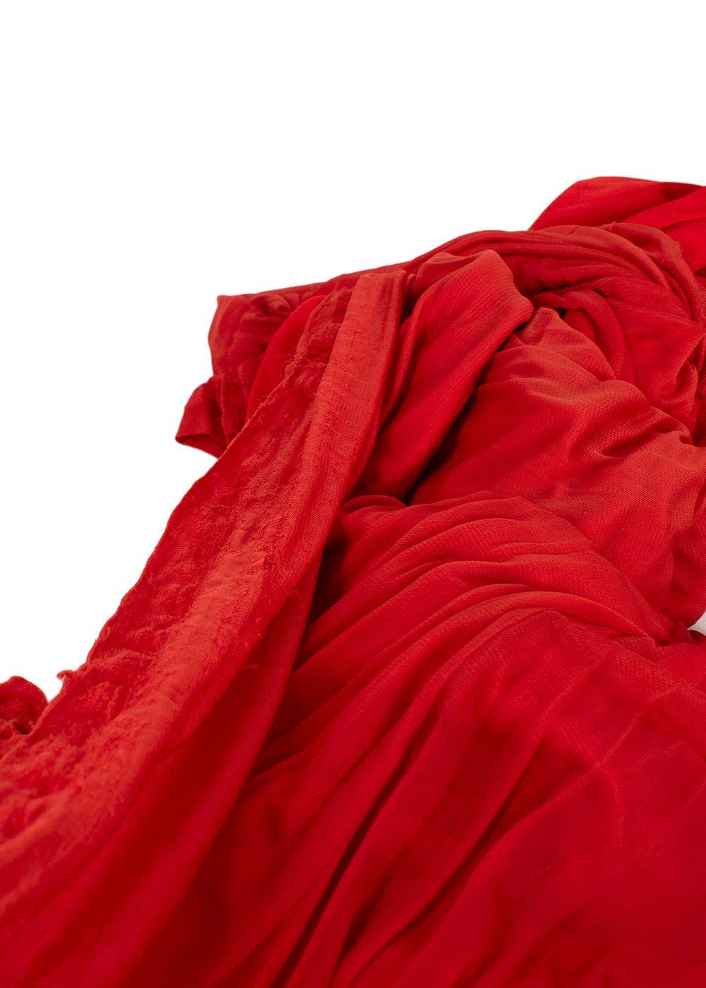 Gucci Red Open Back Sleeveless Dress