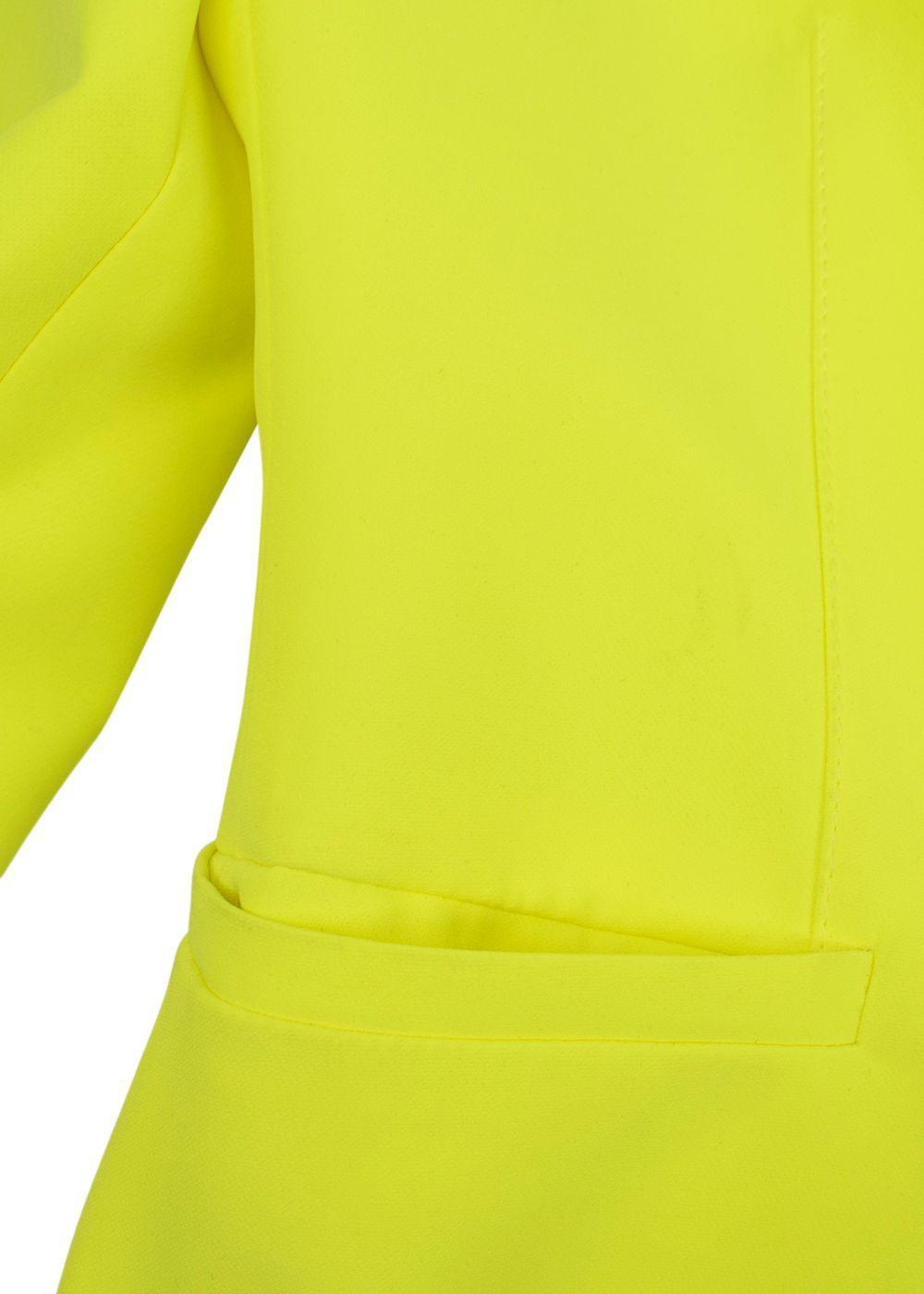 Versace Neon Yellow Single Breasted Blazer