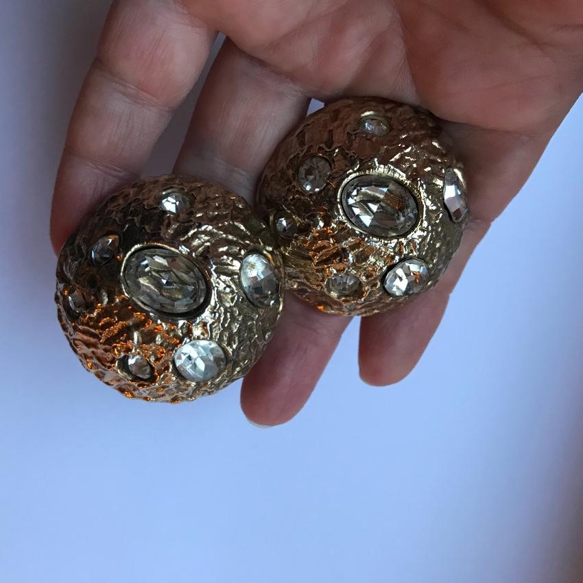 Yves Saint Laurent Vintage Crystal Earrings