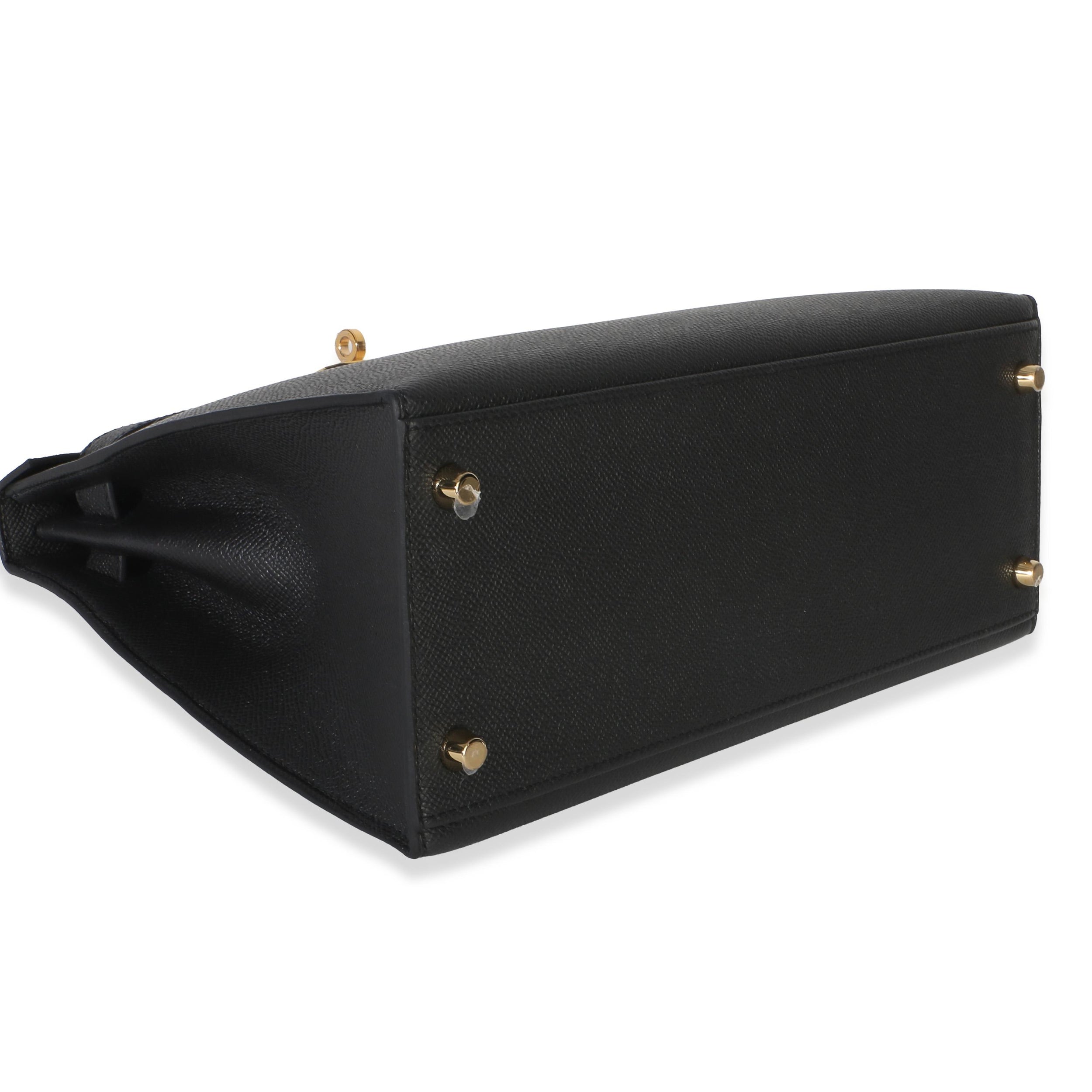 Hermès Black Epsom Sellier Kelly 28 PHW