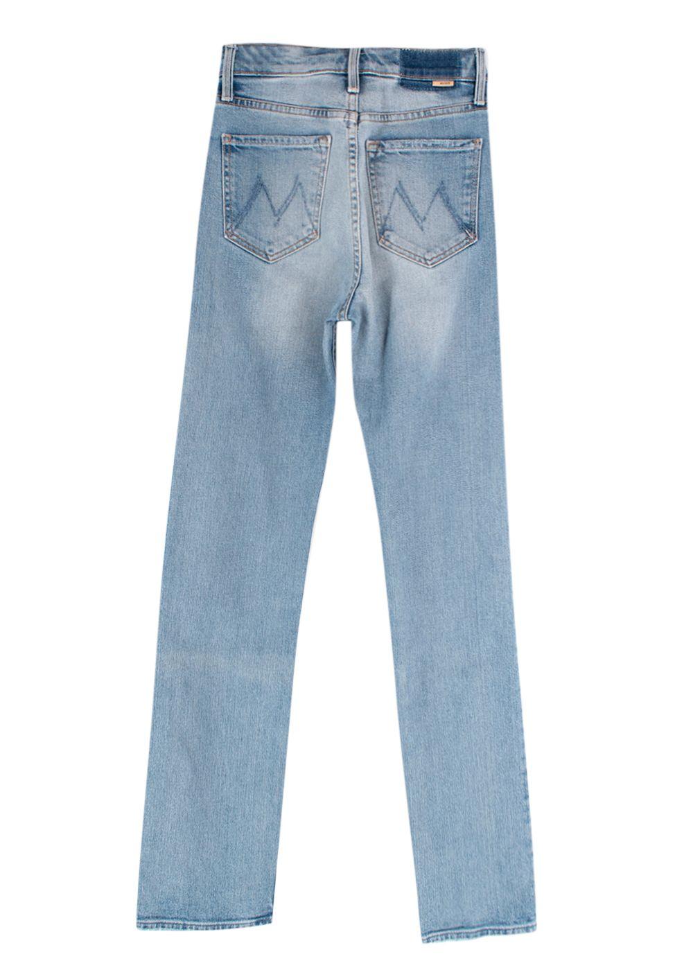 Mother Blue High Waisted Rider Skimp Jeans