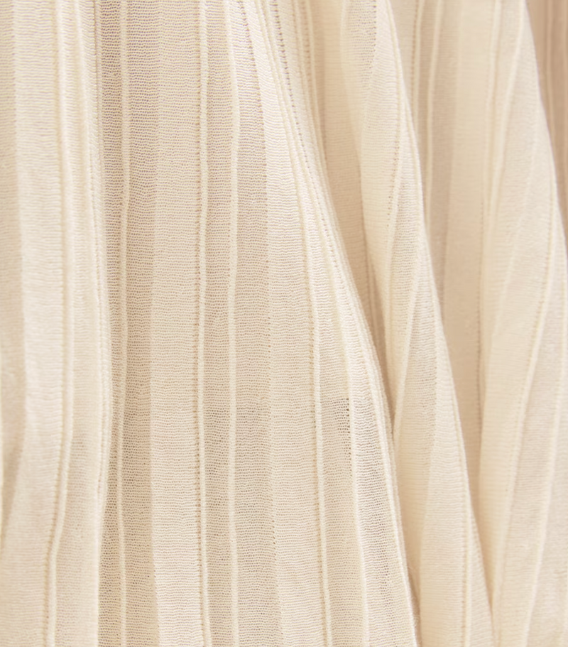 Isabel Marant Crepe Pleated Knit Midi Skirt
